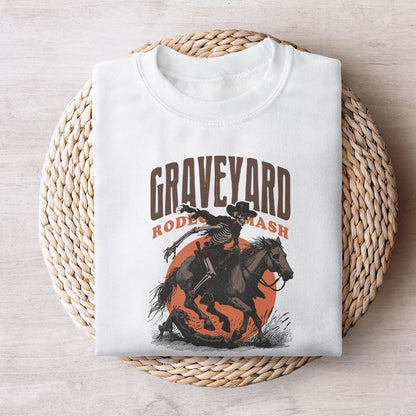 Graveyard Rodeo PNG, Halloween Design PNG - 300 DPI Design for T-Shirt