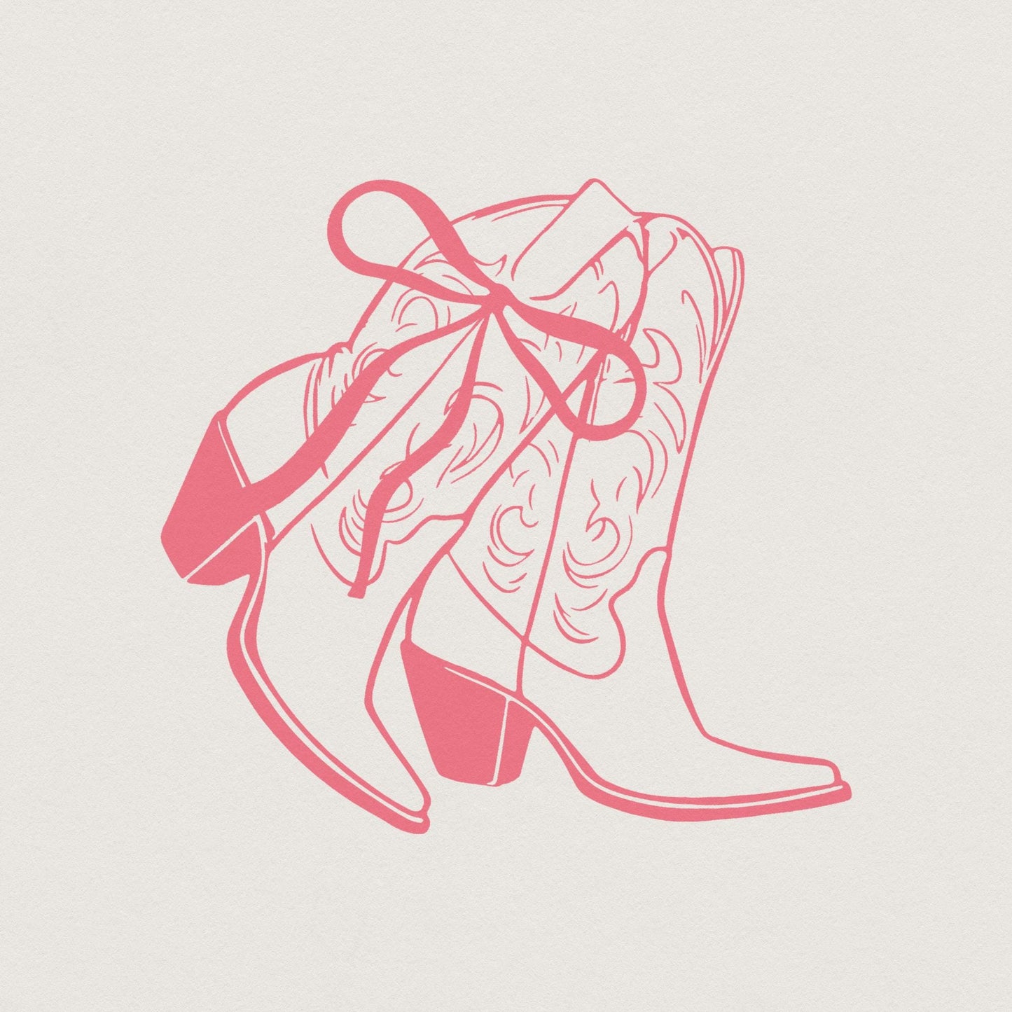 Coquette Cowgirl PNG, Western PNG - 300 DPI Design for T-Shirt