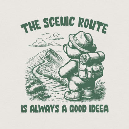 The Scenic Route is Always a Good Idea PNG, Trendy PNG - 300 DPI Design