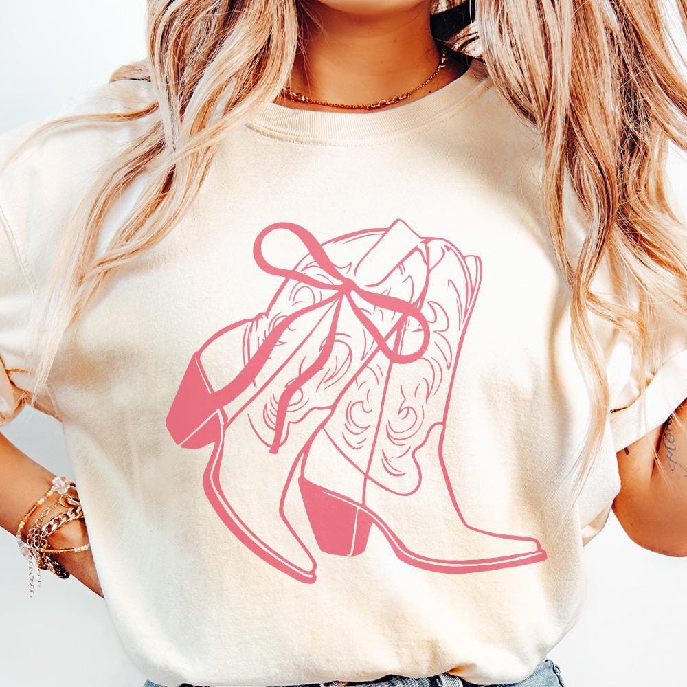 Coquette Cowgirl PNG, Western PNG - 300 DPI Design for T-Shirt