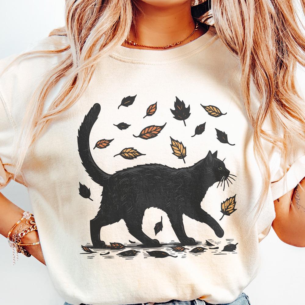 Black Cat Pumpkin png, Halloween Cat png - 300 DPI Design for T-Shirt