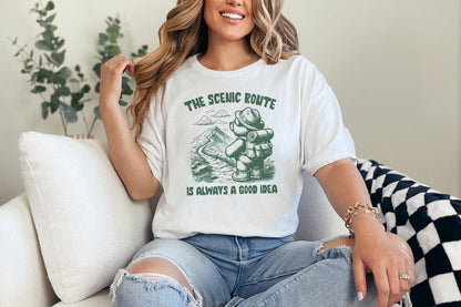The Scenic Route is Always a Good Idea PNG, Trendy PNG - 300 DPI Design