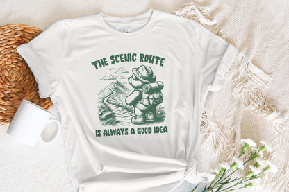 The Scenic Route is Always a Good Idea PNG, Trendy PNG - 300 DPI Design