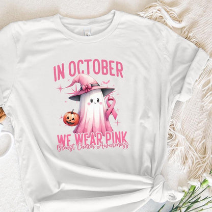 In October We Wear Pink PNG, Breast Cancer Awareness PNG - 300 DPI Design