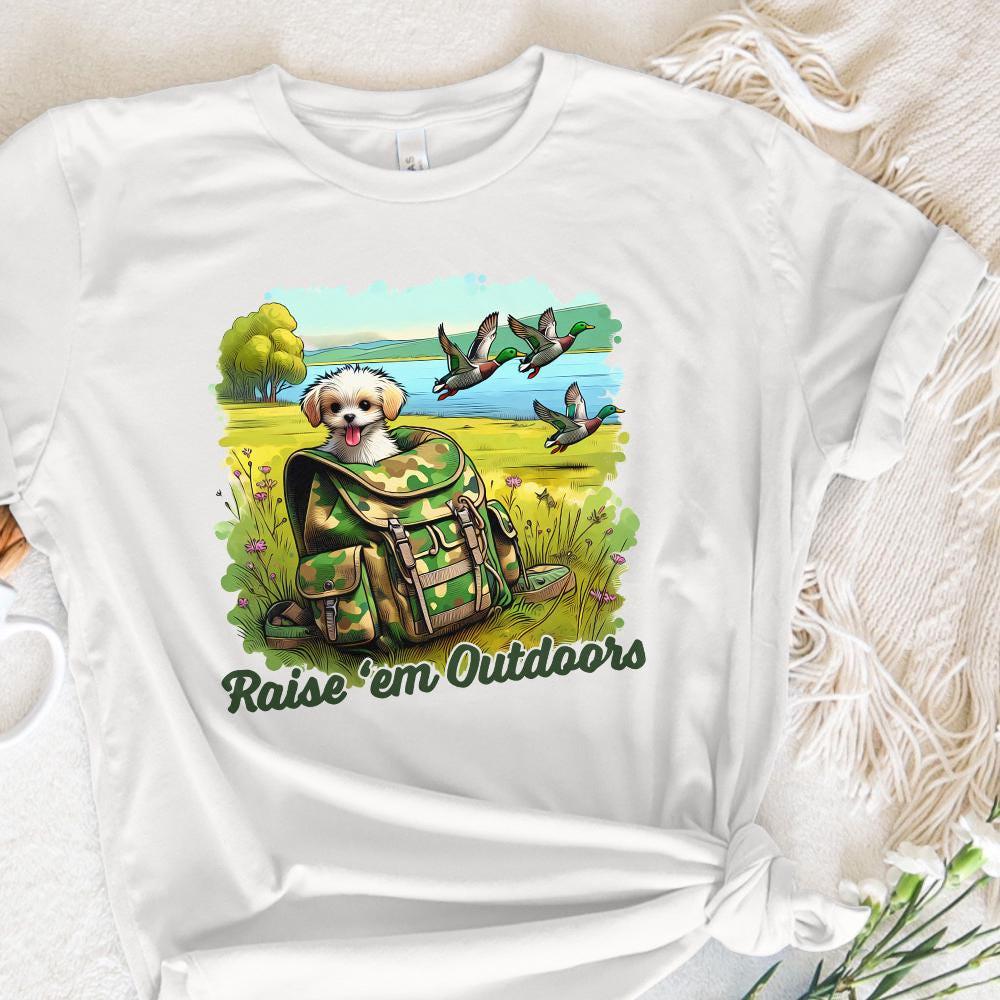 Raise Them Outdoors PNG, Duck Hunt PNG - 300 DPI Design for T-Shirt