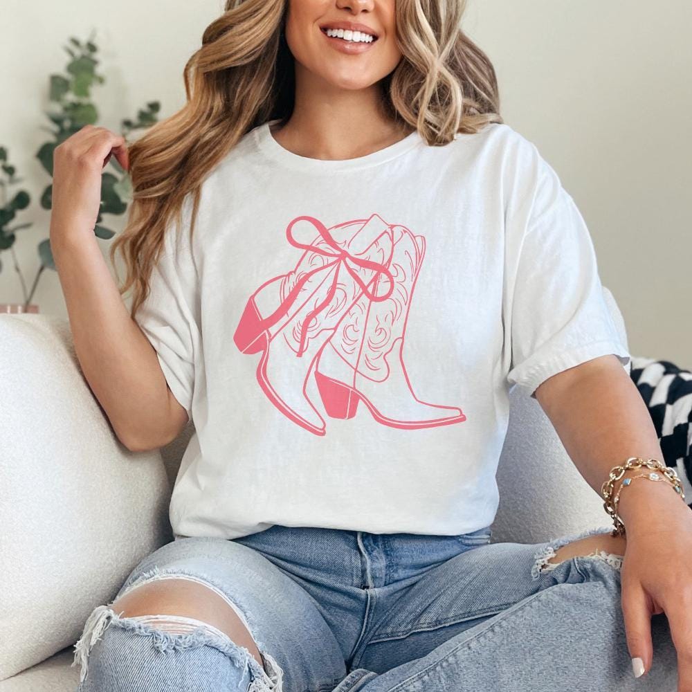 Coquette Cowgirl PNG, Western PNG - 300 DPI Design for T-Shirt