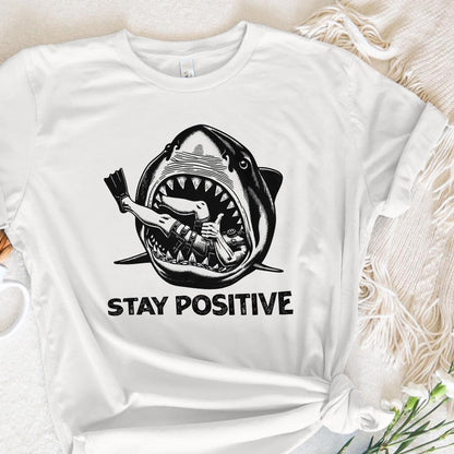 Stay Positive PNG, Funny Vintage PNG - 300 DPI Design for T-Shirt