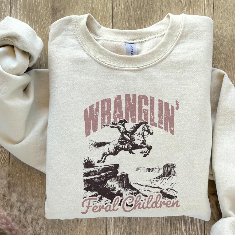 Wrangling Feral Children png, Southern PNG - 300 DPI Design for T-Shirt
