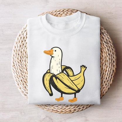 Funny Banana Duck PNG, Cute Banana Duck Sublimation - 300 DPI Design for