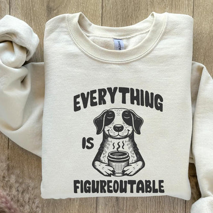Everything Is Figureoutable PNG, Funny Motivational Quote - 300 DPI