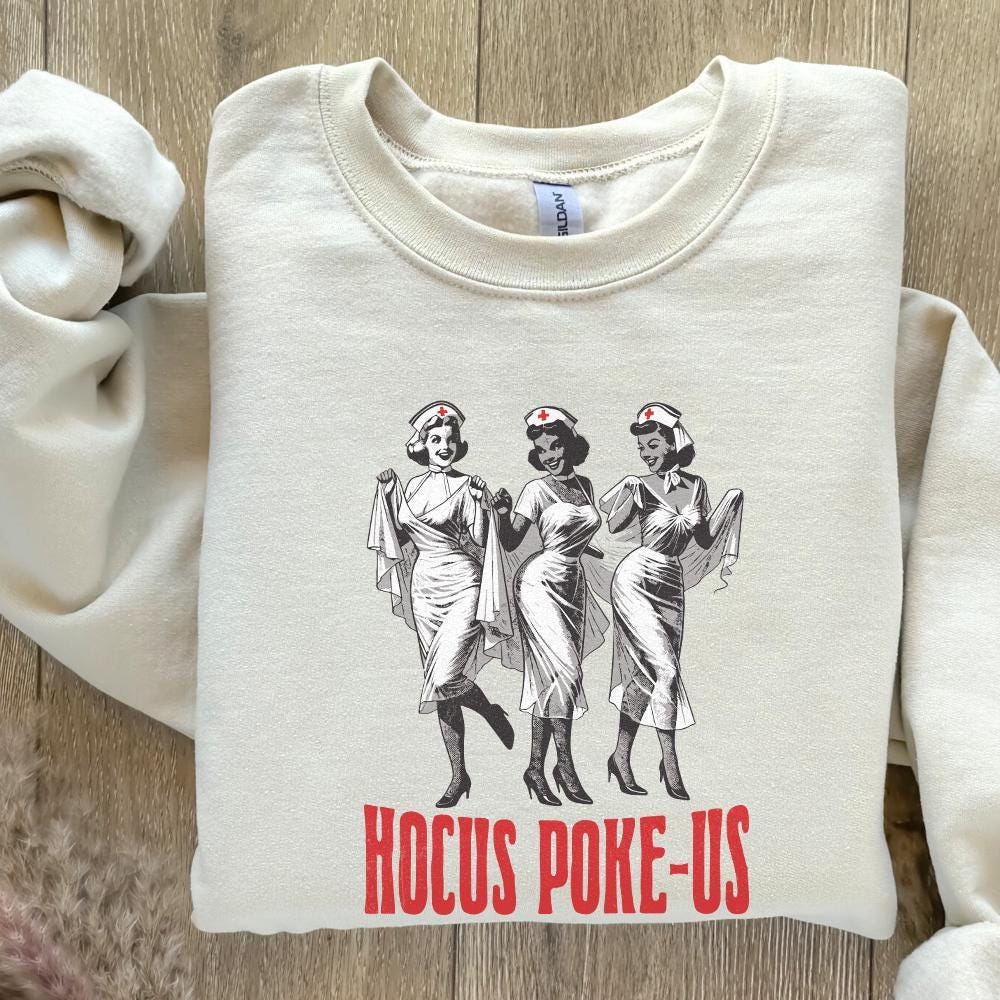 Hocus Poke-us Png, Spooky Nurse Png - 300 DPI Design for T-Shirt