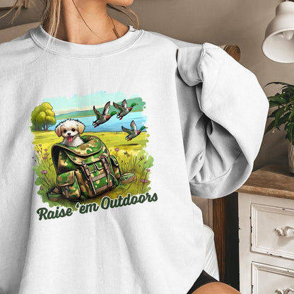 Raise Them Outdoors PNG, Duck Hunt PNG - 300 DPI Design for T-Shirt