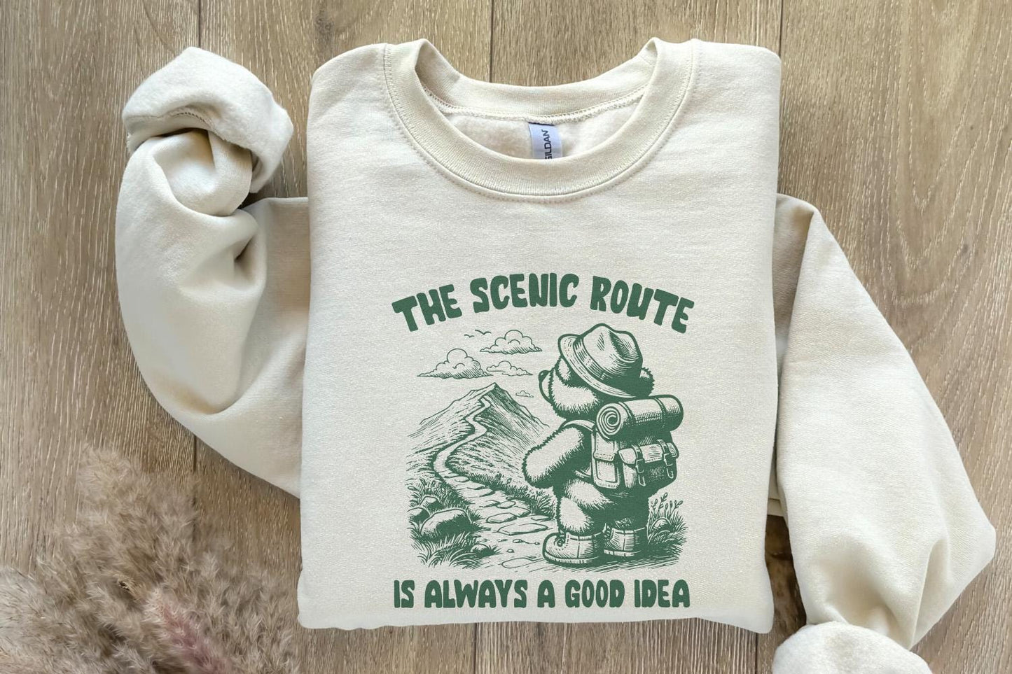 The Scenic Route is Always a Good Idea PNG, Trendy PNG - 300 DPI Design