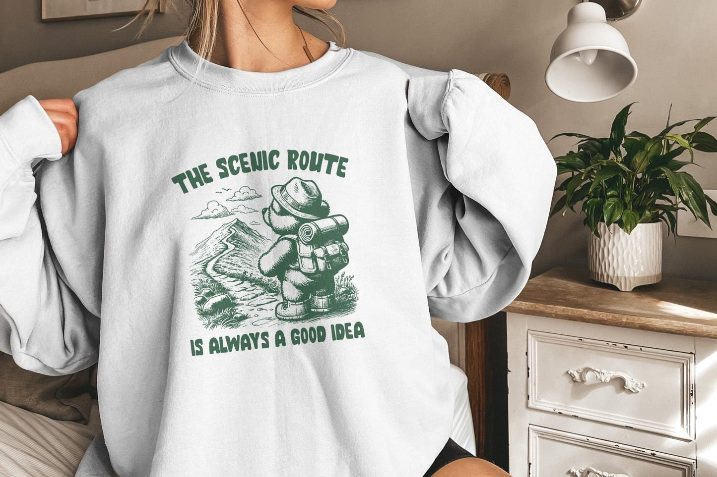 The Scenic Route is Always a Good Idea PNG, Trendy PNG - 300 DPI Design