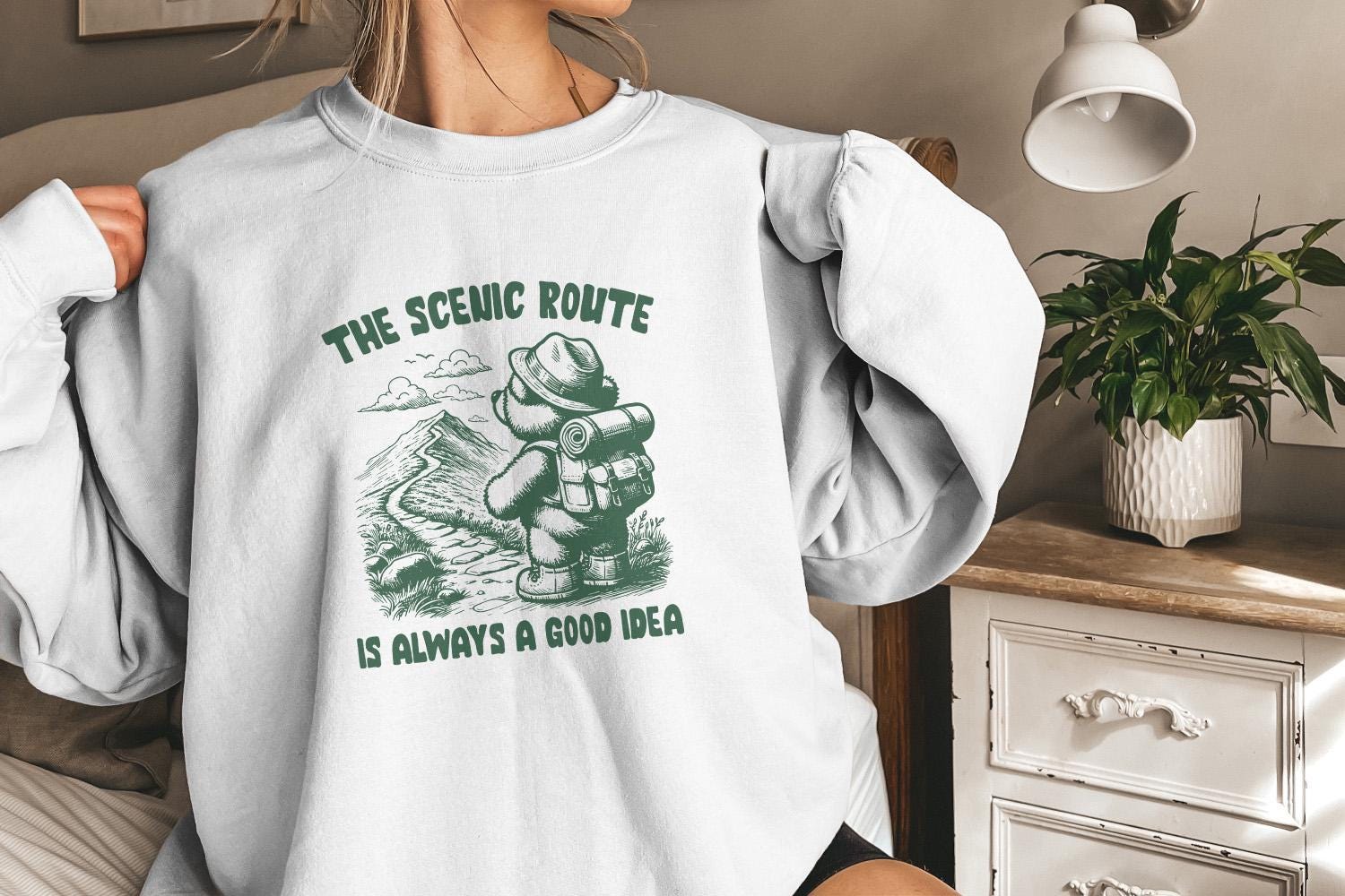 The Scenic Route is Always a Good Idea PNG, Trendy PNG - 300 DPI Design