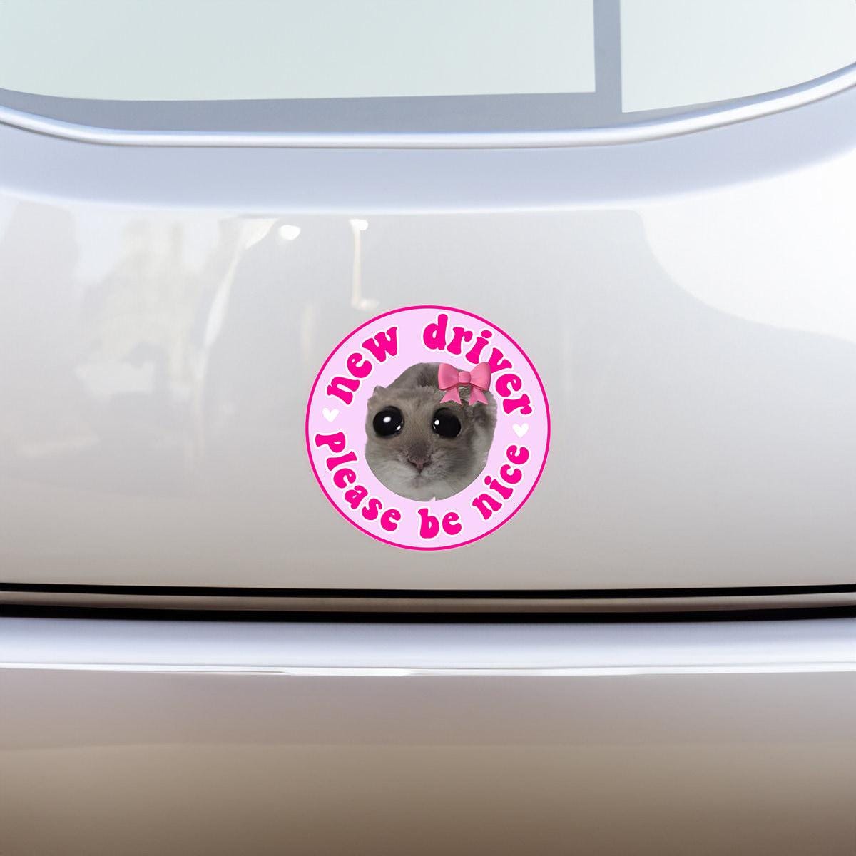 Funny Hamster TikTok Meme Bundle for Car Decals PNG - Cute New Driver