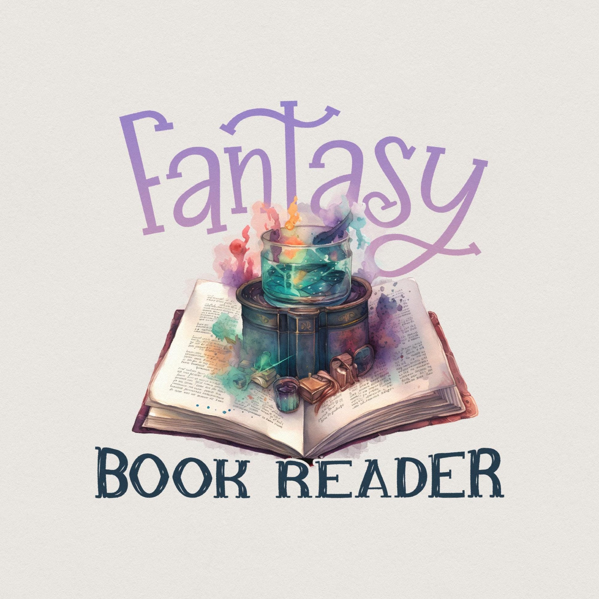 Fantasy Readers Book Club png, PNG - 300 DPI Design for T-Shirt