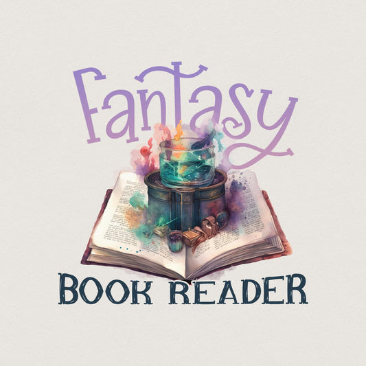 Fantasy Readers Book Club png, PNG - 300 DPI Design for T-Shirt