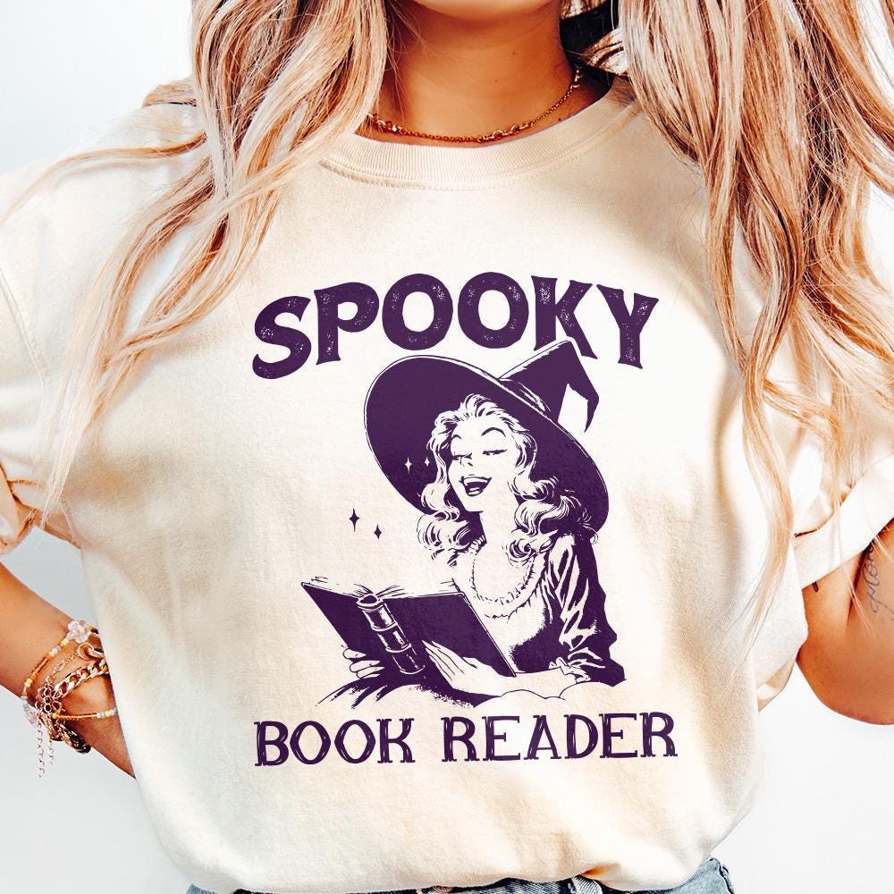 Spooky Book Girl PNG, Halloween Book Digital Download - 300 DPI Design
