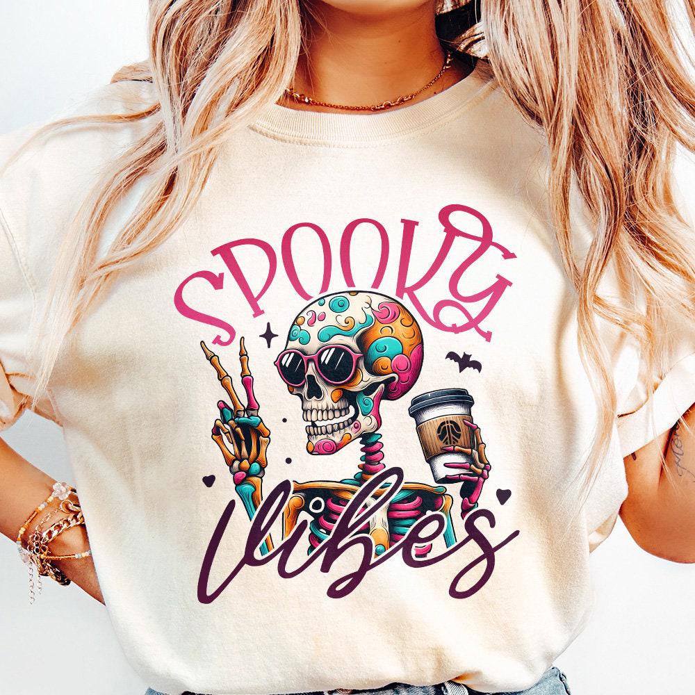 Spooky Vibes Png, Spooky Season Png - 300 DPI Design for T-Shirt