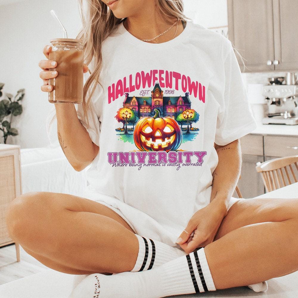 Vintage Halloween Town 1998 Design, Retro Halloween Png Download - 300