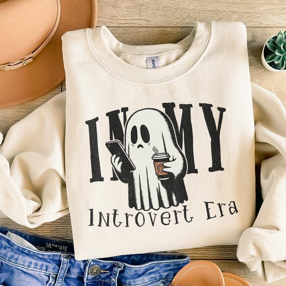 In My Introvert Era Png, Spooky Season Png - 300 DPI Design for T-Shirt