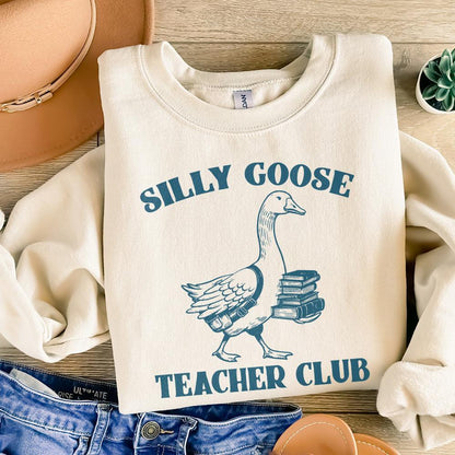Silly Goose Teacher Club PNG Digital Download, Funny Goose Shirt - 300