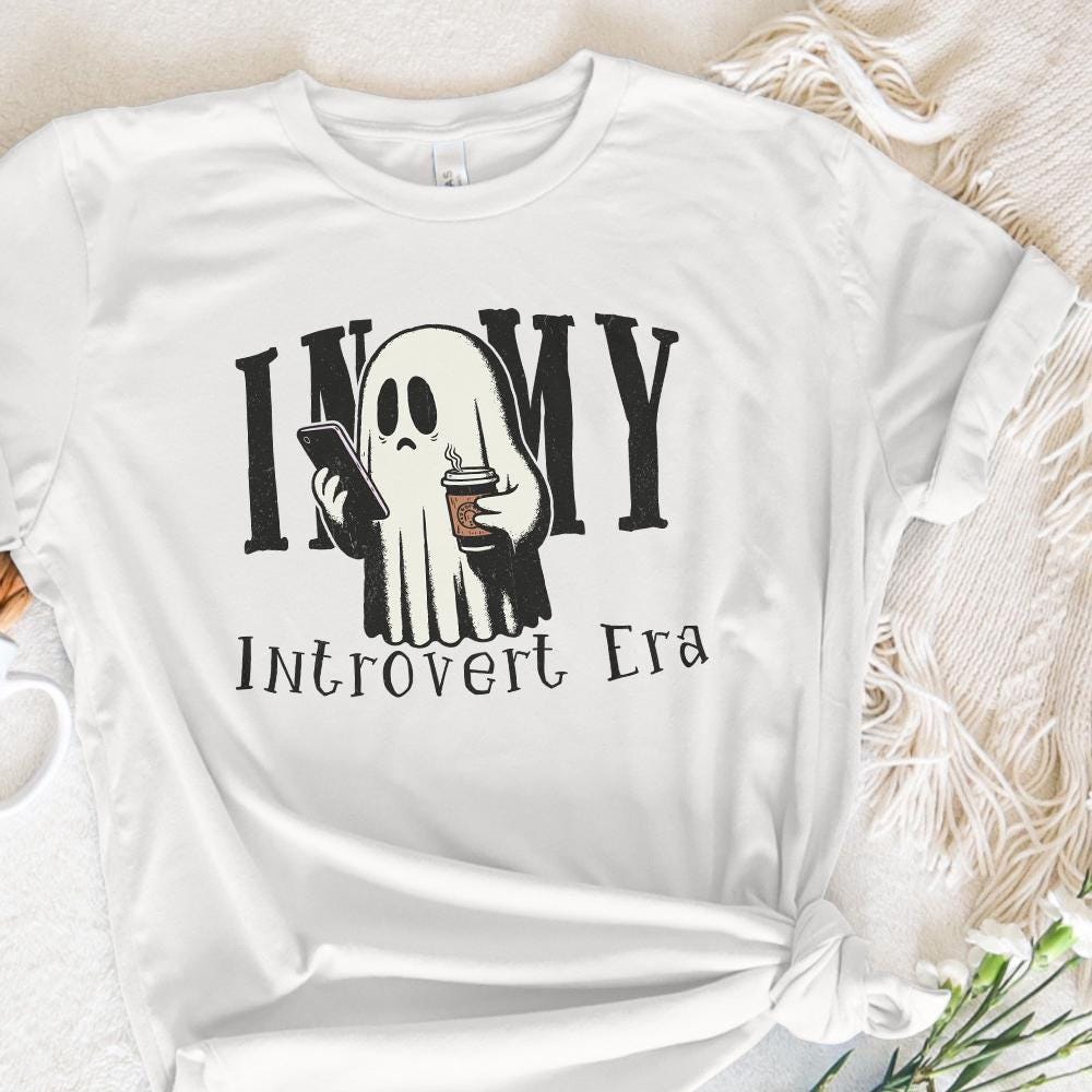 In My Introvert Era Png, Spooky Season Png - 300 DPI Design for T-Shirt