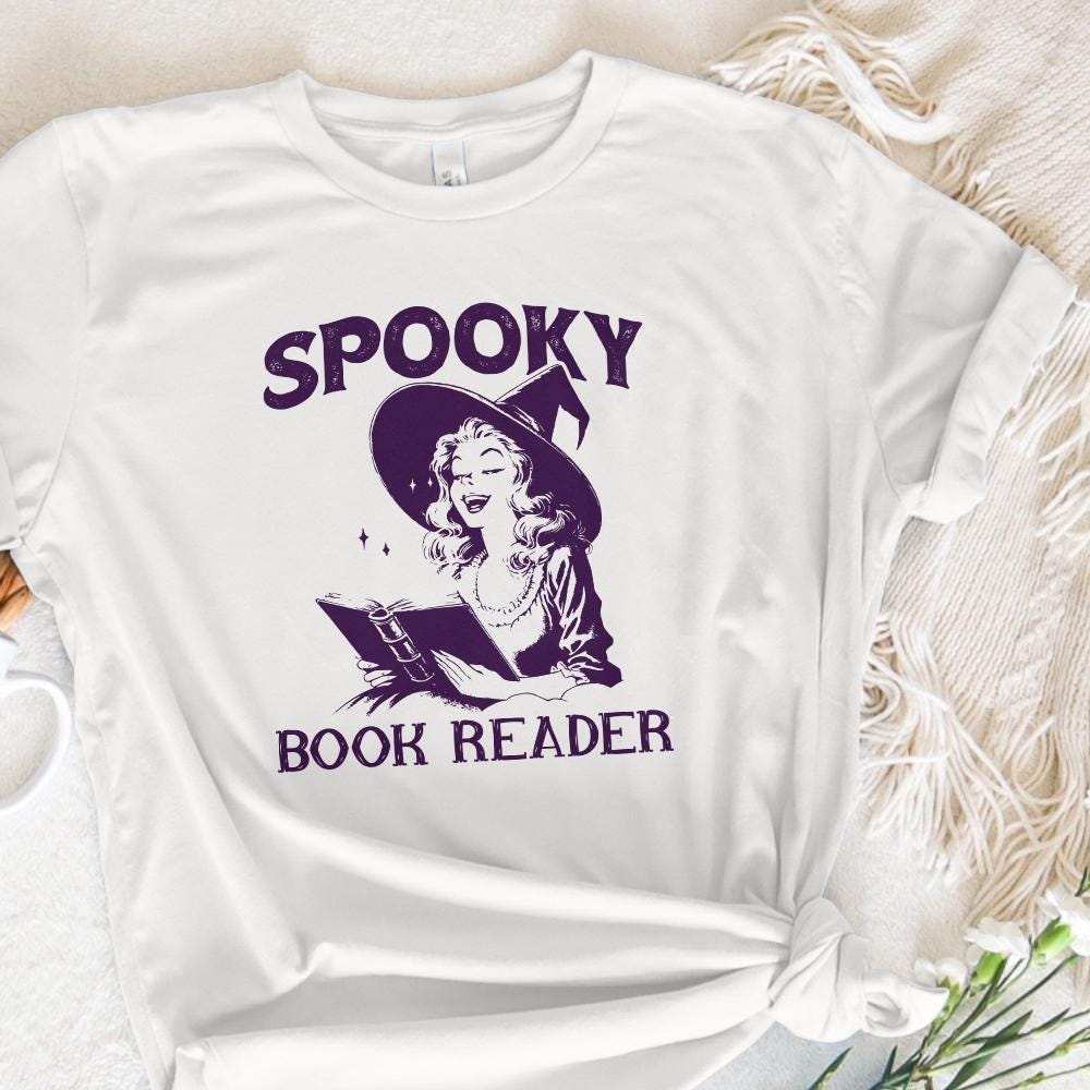 Spooky Book Girl PNG, Halloween Book Digital Download - 300 DPI Design