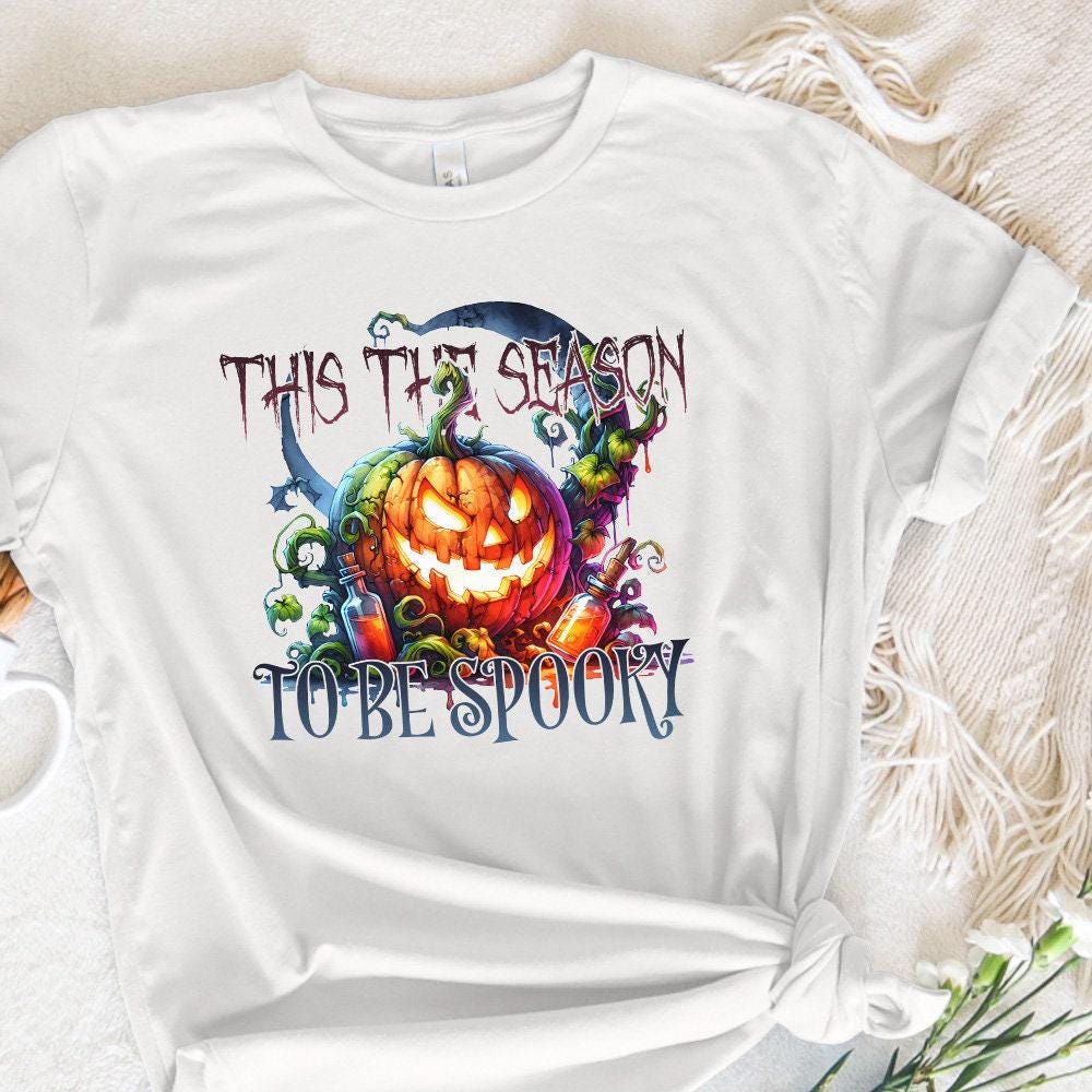 Tis the Season to Be Spooky PNG, Halloween Png - 300 DPI Design for T-Shirt