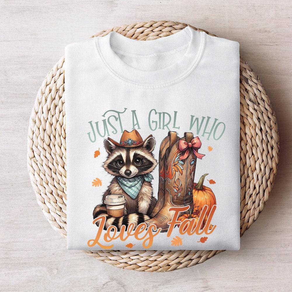 Just a Girl who Loves Fall, Pumpkin Spice Png - 300 DPI Design for T-Shirt