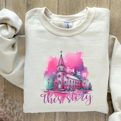 God is in This Story PNG, Christian Png - 300 DPI Design for T-Shirt