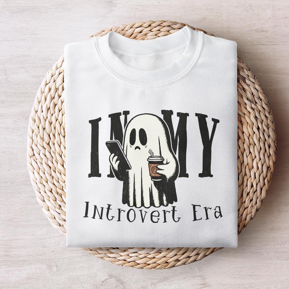 In My Introvert Era Png, Spooky Season Png - 300 DPI Design for T-Shirt