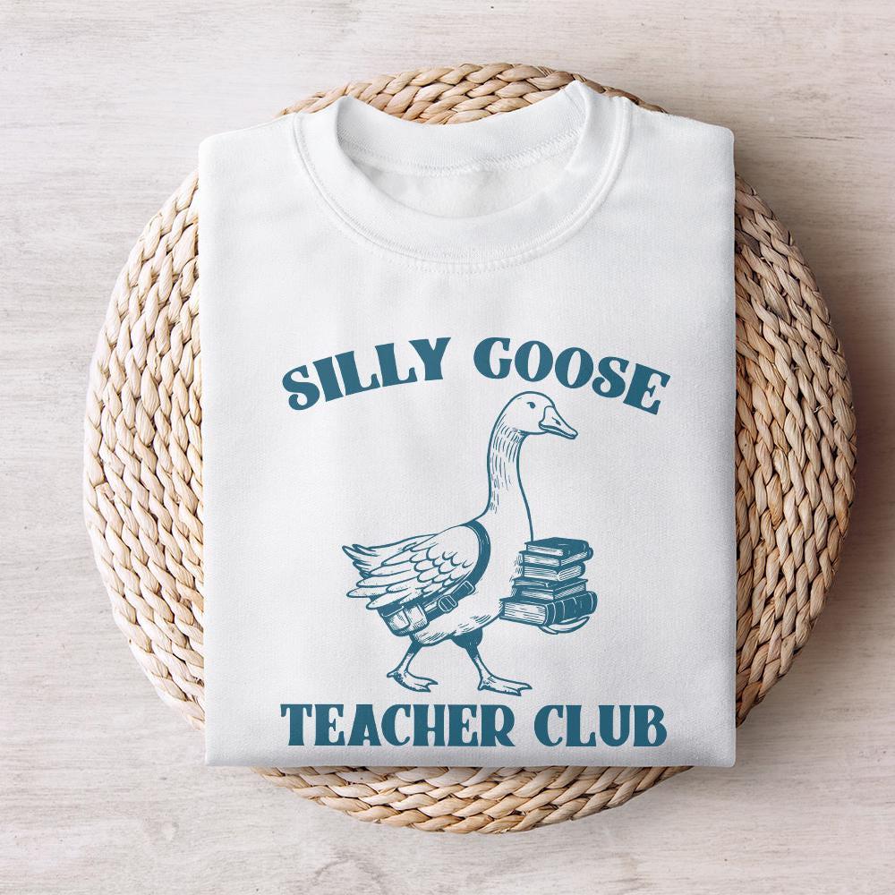 Silly Goose Teacher Club PNG Digital Download, Funny Goose Shirt - 300