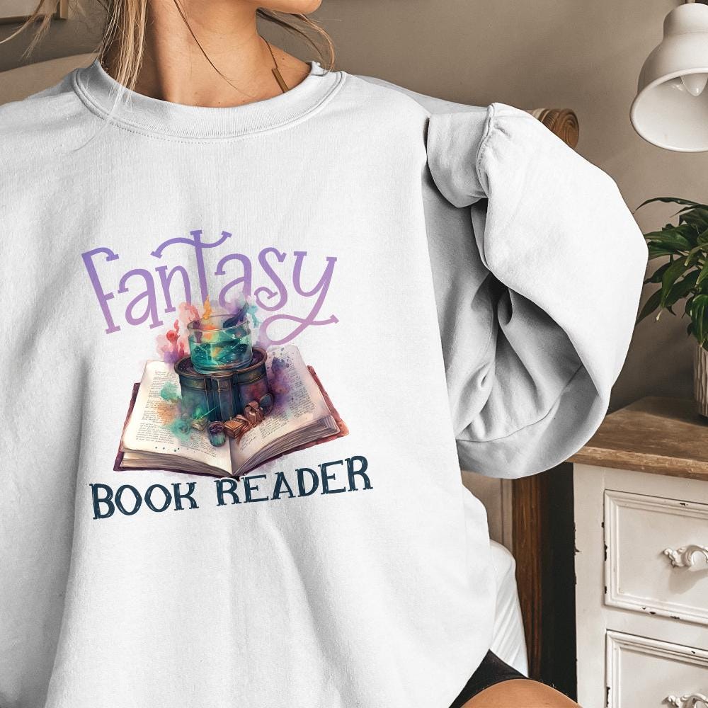 Fantasy Readers Book Club png, PNG - 300 DPI Design for T-Shirt
