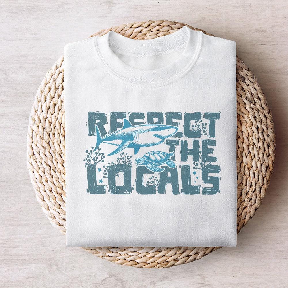 Respect the Locals Png, Summer Shirt Designs - 300 DPI Design for T-Shirt