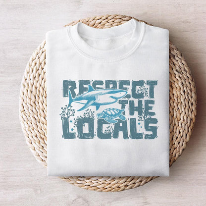 Respect the Locals Png, Summer Shirt Designs - 300 DPI Design for T-Shirt