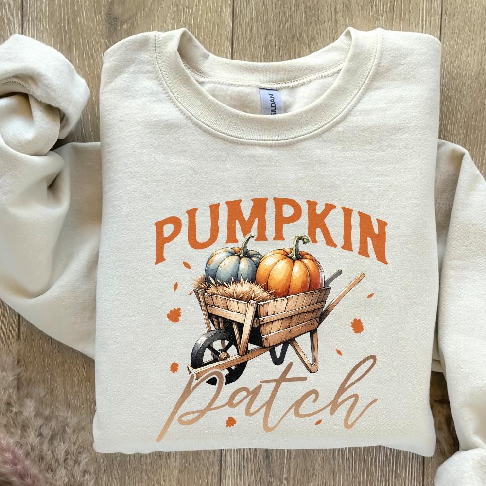 Fall Sublimation PNG, Pumpkin Patch PNG - 300 DPI Design for T-Shirt