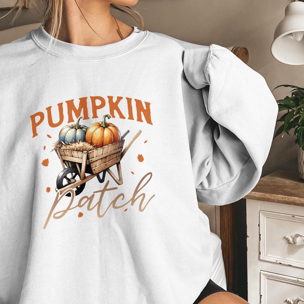 Fall Sublimation PNG, Pumpkin Patch PNG - 300 DPI Design for T-Shirt