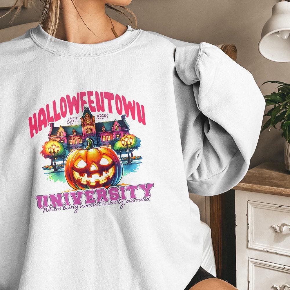 Vintage Halloween Town 1998 Design, Retro Halloween Png Download - 300