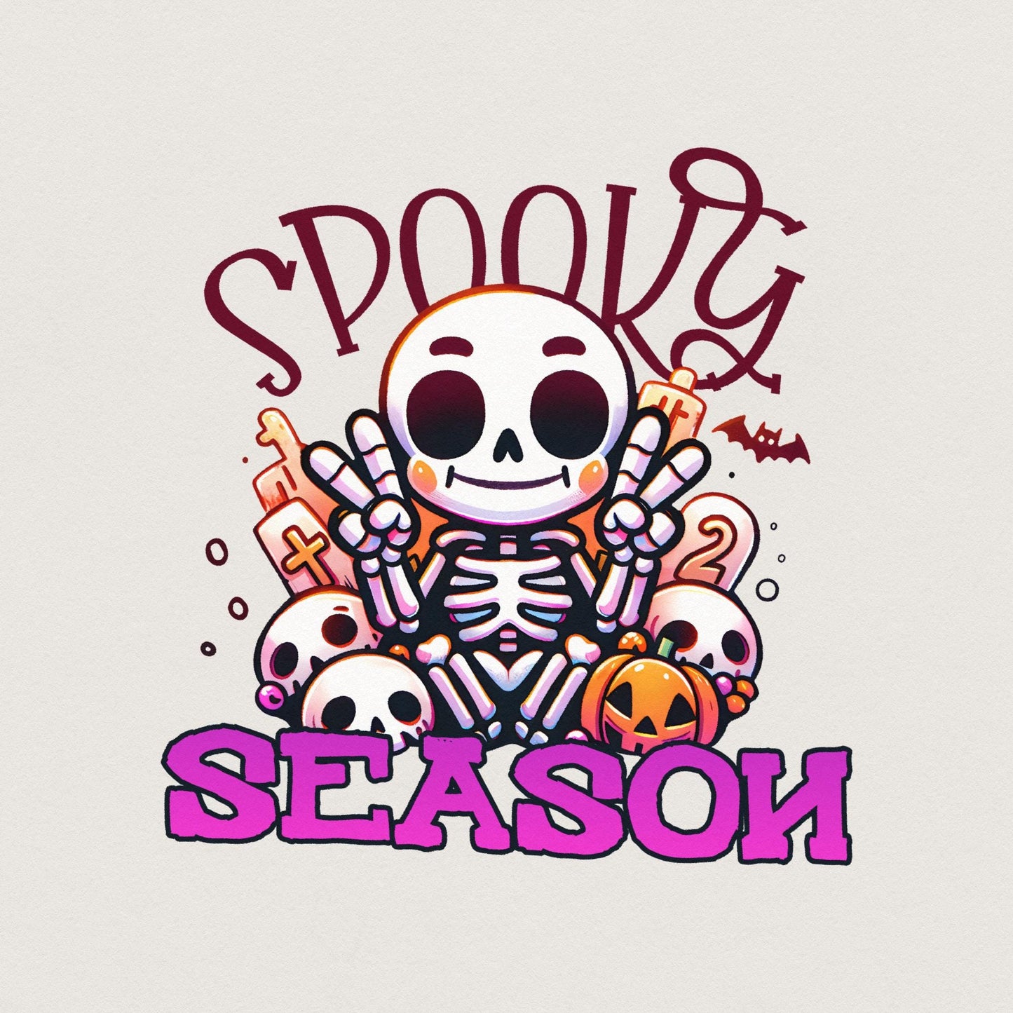 Spooky Season Png, Retro Halloween Png - 300 DPI Design for T-Shirt