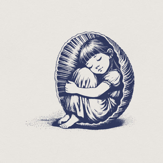 Sleepy Child Png, Cocoon Png - 300 DPI Design for T-Shirt