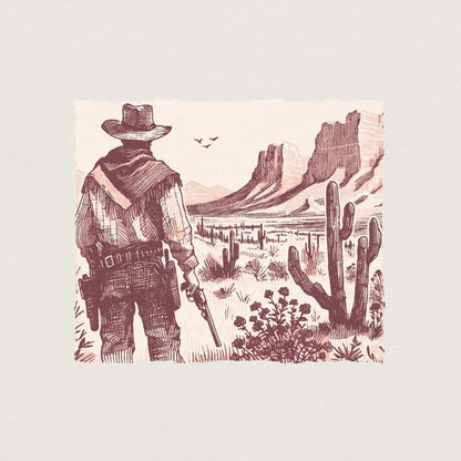 Western Cowboys Png, Rodeo Png - 300 DPI Design for T-Shirt