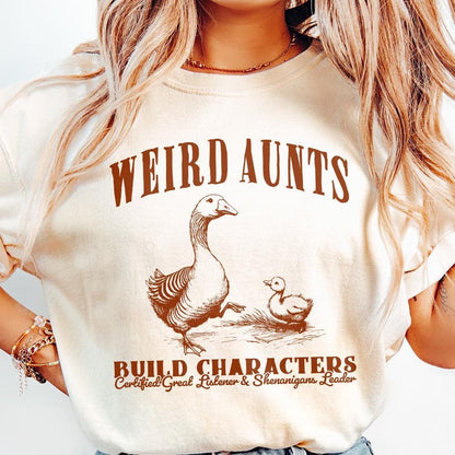 Weird Aunts Build Characters PNG, Funny Aunt Gift - 300 DPI Design for