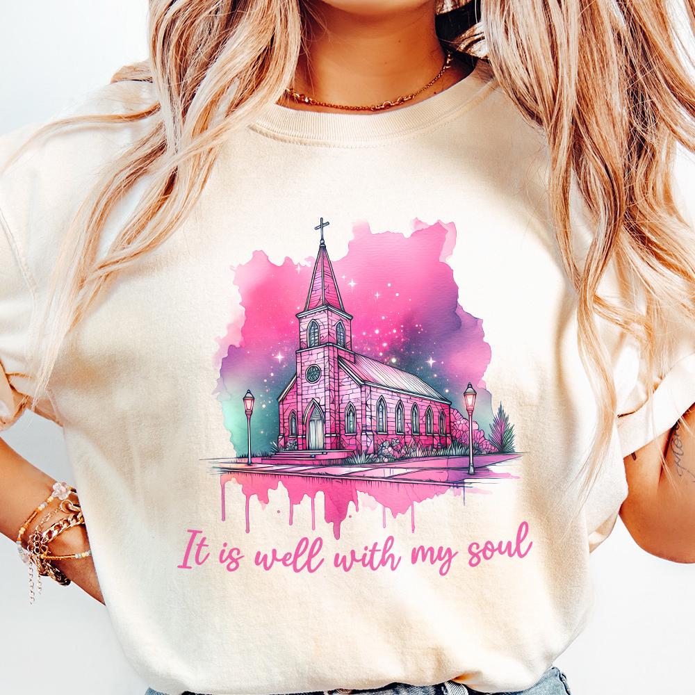 It Is Well With My Soul PNG, Christian Art - 300 DPI Design for T-Shirt