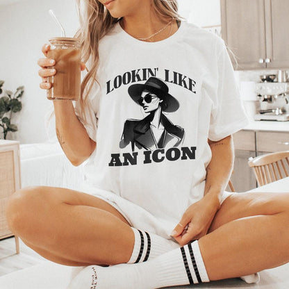 Lookin' Like an Icon Png, Fashion Icon Art - 300 DPI Design for T-Shirt