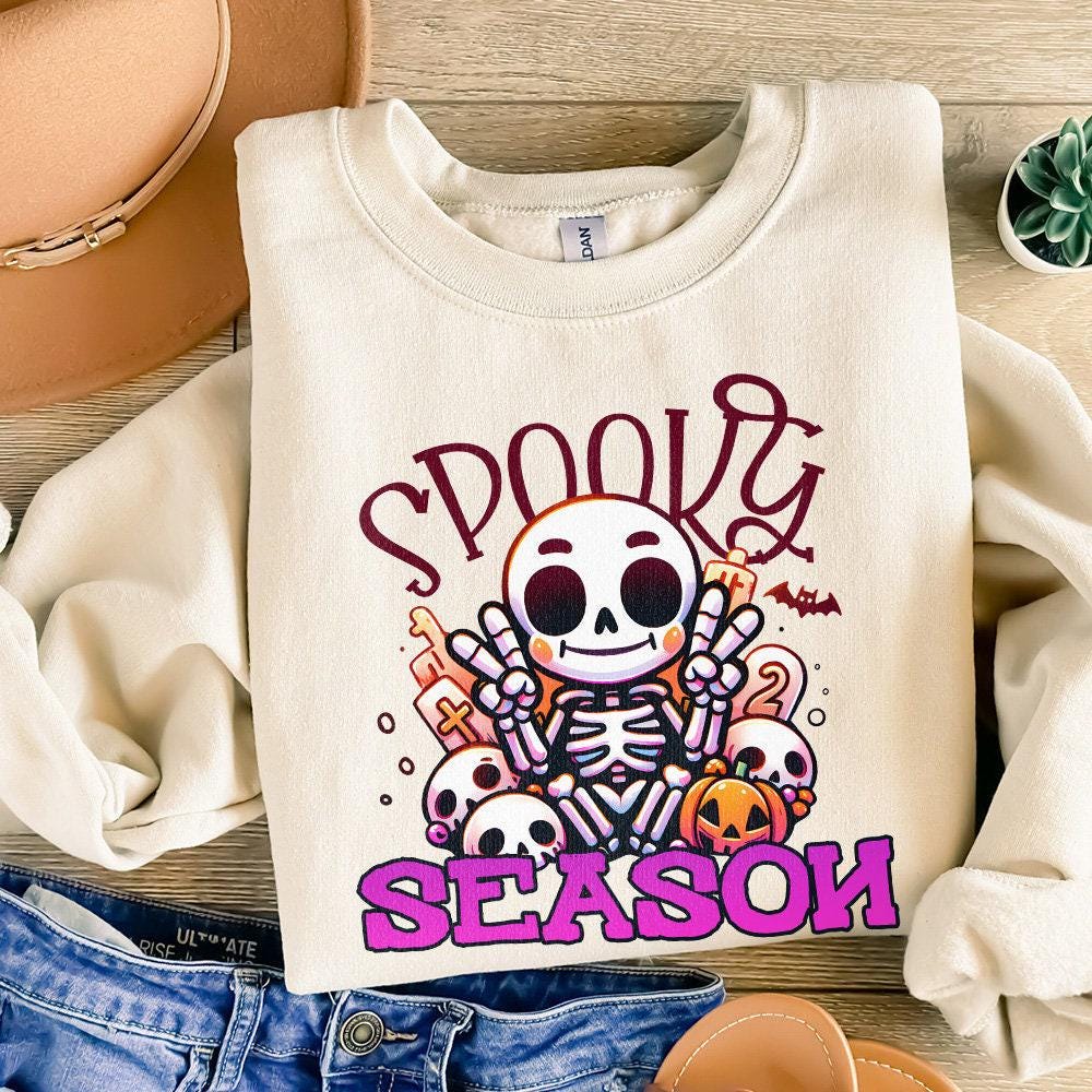 Spooky Season Png, Retro Halloween Png - 300 DPI Design for T-Shirt
