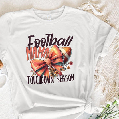Football Mama Png, Football Bow Png - 300 DPI Design for T-Shirt