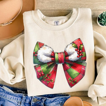 Christmas Girly png, Coquette Bow png - 300 DPI Design for T-Shirt
