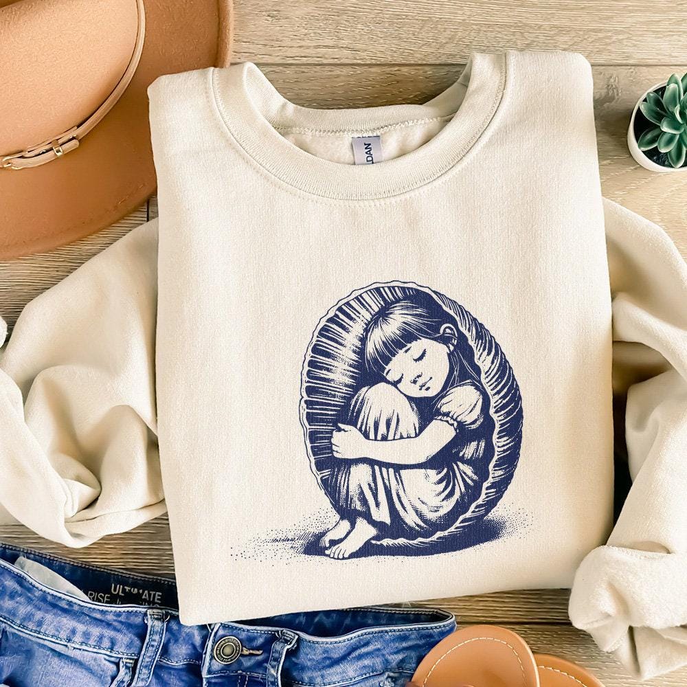 Sleepy Child Png, Cocoon Png - 300 DPI Design for T-Shirt